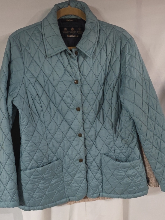 Barbour Jackets & Blazers - Barbour Quilted Pale Blue Women's Puffer Jacket